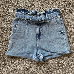 Wild fable denim paperbag shorts